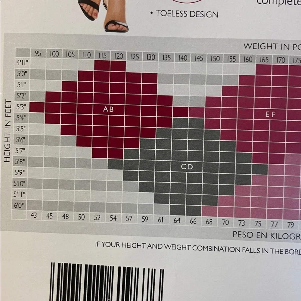 Hanes Silk Reflection Extra Sheer Toeless Control Top Buff Pantyhose size CD